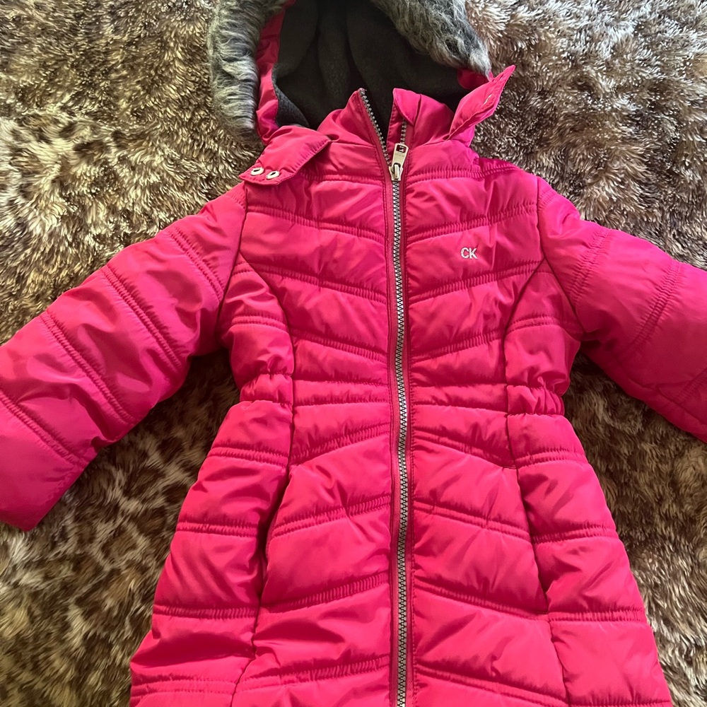 Toddler Girl Calvin Klein puffer winter jacket 2T